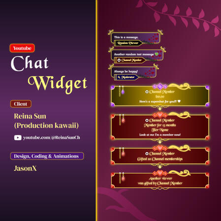 Youtube Chat Commission for Reina Sun
