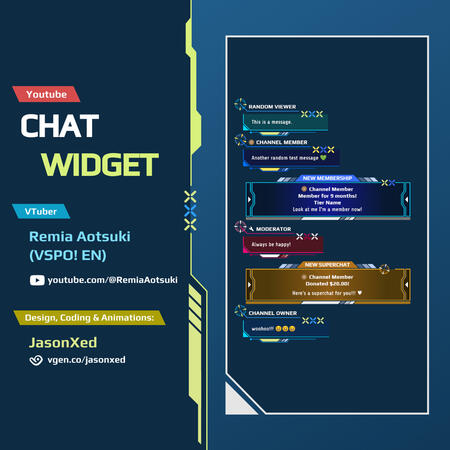 Youtube Chat Commission for Remia Aotsuki